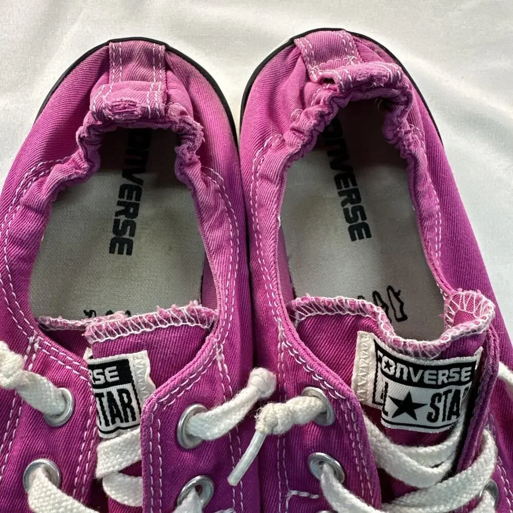 Converse Chuck Taylor Slip-On Sneakers Magenta Pink Canvas Women’s Size 9